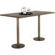 Corina Antique Brass Bar Table